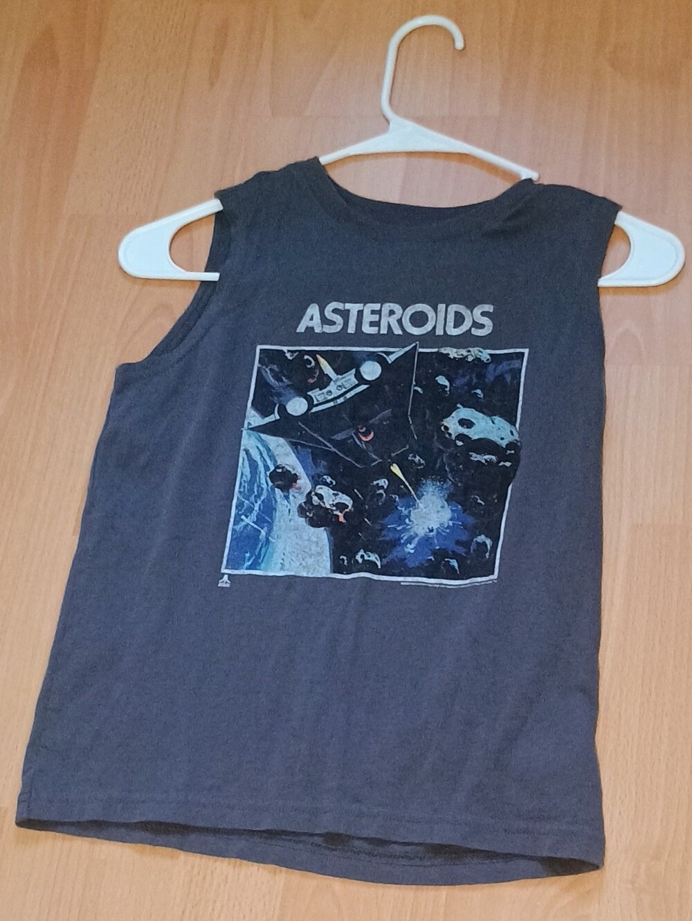 Old Navy Dark Gray 'Asteroids' Graphic Tank Top